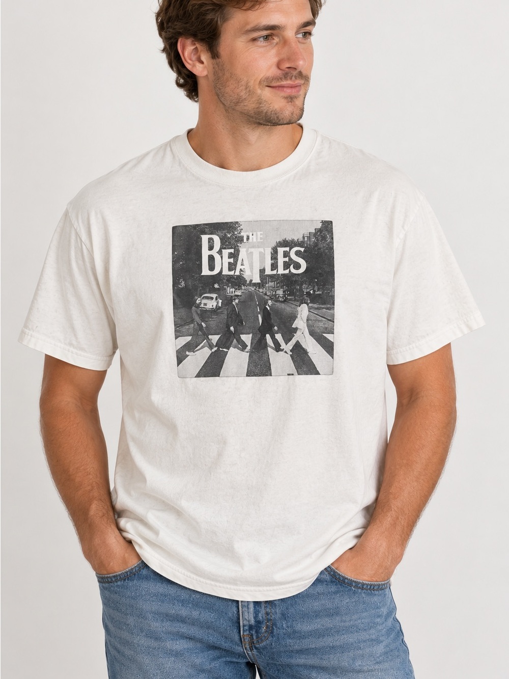 The Beatles Abbey Road Graphic Tee White Men’s L 2020 Apple Corps